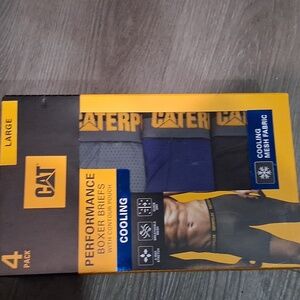 Caterpillar Blue/Black/Gray Boxer Briefs 4-Pack